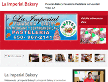 Tablet Screenshot of panaderiaimperial.com